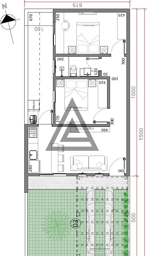 Planta - SUPER OPORTUNIDADE PRA VOCÊ - IMÓVEL NOVO EM ITAPOÁ- PREÇO IMBATIVEL!!! - Amaro Imobiliária Itapoá