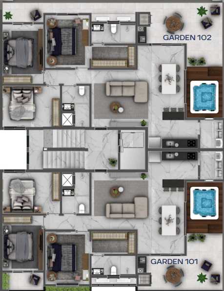 Planta - Lançamento Edíficio Majestic, Apartamentos A Partir De 106m² Com 03 Dormitórios! - Amaro Imobiliária Itapoá