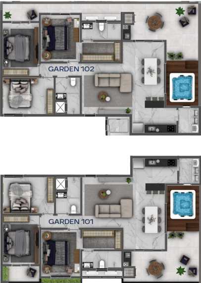Planta - Lançamento Edíficio Majestic, Apartamentos A Partir De 106m² Com 03 Dormitórios! - Amaro Imobiliária Itapoá