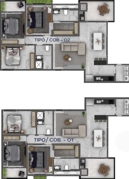 Planta - Lançamento Edíficio Majestic, Apartamentos A Partir De 106m² Com 03 Dormitórios! - Amaro Imobiliária Itapoá