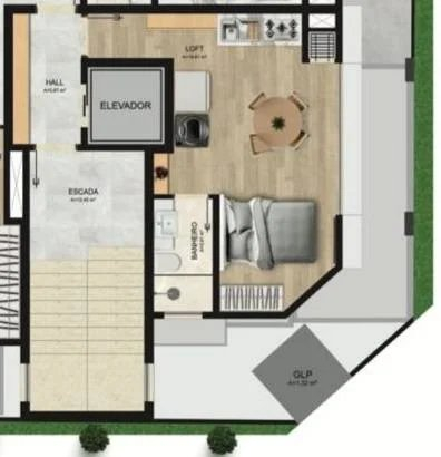 Planta - COBERTURA COM ESPAÇO E UMA VISTA INCOMPARÁVEL!! - Amaro Imobiliária Itapoá